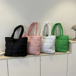 Puffy Bag Karen Zippered Tote Bag Laptop SizeBIG Up To 16 Inch Trendy Laptop Bag College Bag Puffy Tote Bag Bubble Shoulder Bag
