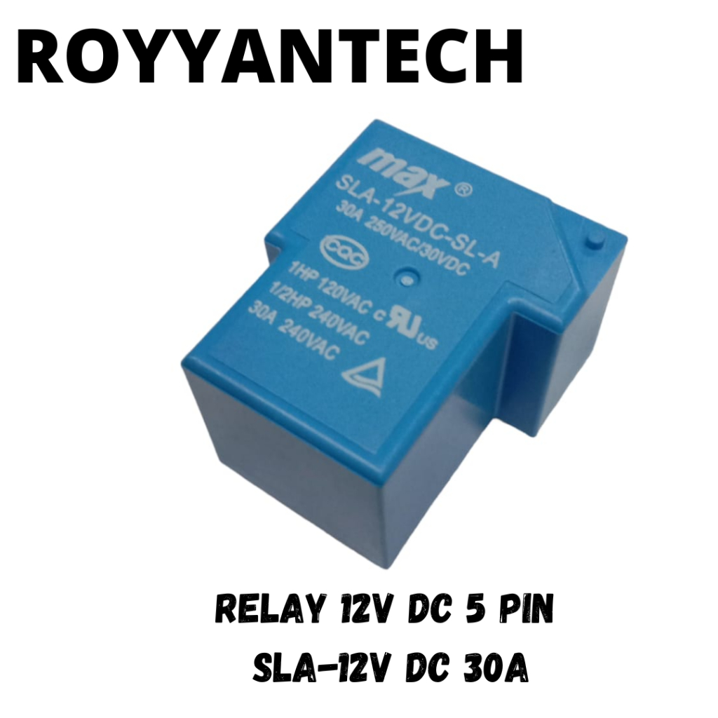 RELAY 12V 5 PIN SLA-12VDC 30A FROG RELAY