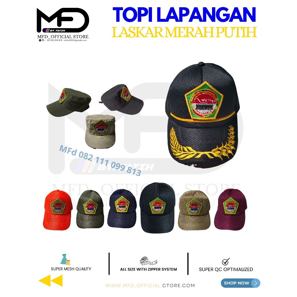 Mfd LMP Net Hat - LASKAR Red And White Latest LMPI Field Hat 2024 Jaring hitam LMP Hat - LASKAR MERAH PUTIH Indonesia LMP Commando Hat - LASKAR MERAH PUTIH Cool Field Net Hat