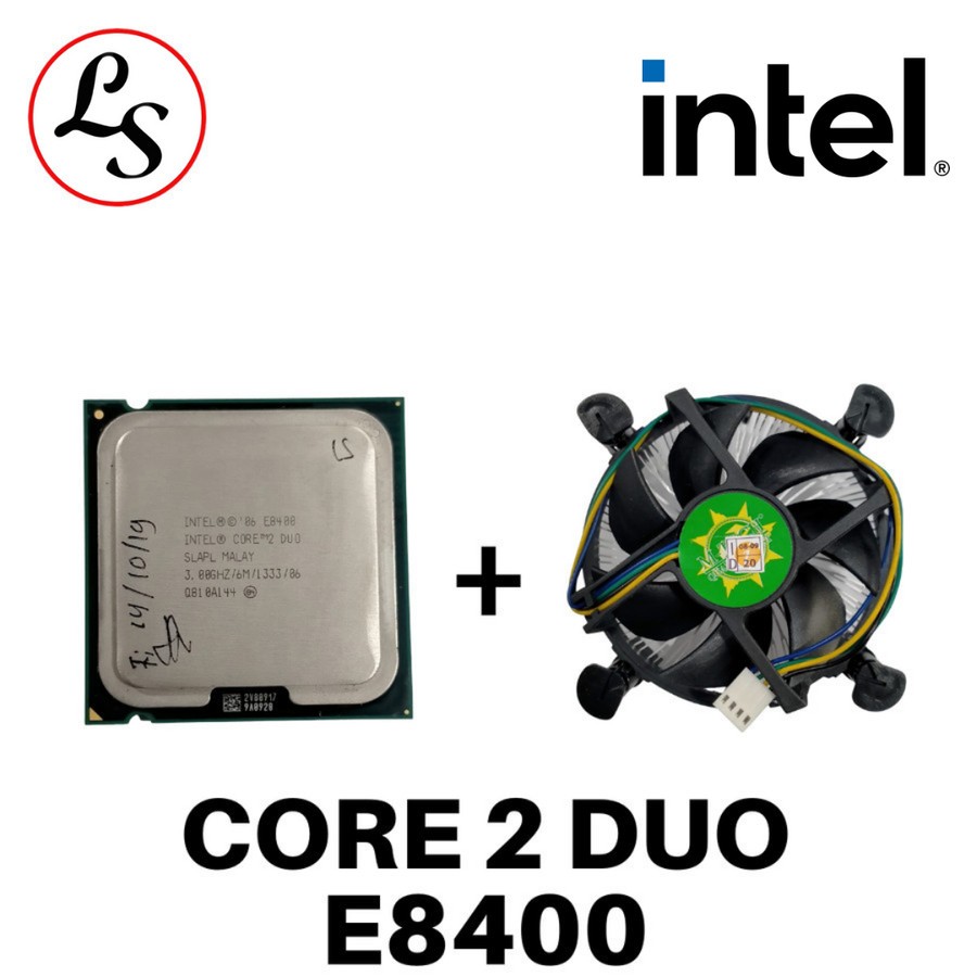 INTEL PROCESSOR Core 2 Duo E8400 3.00Ghz TRAY + พัดลม