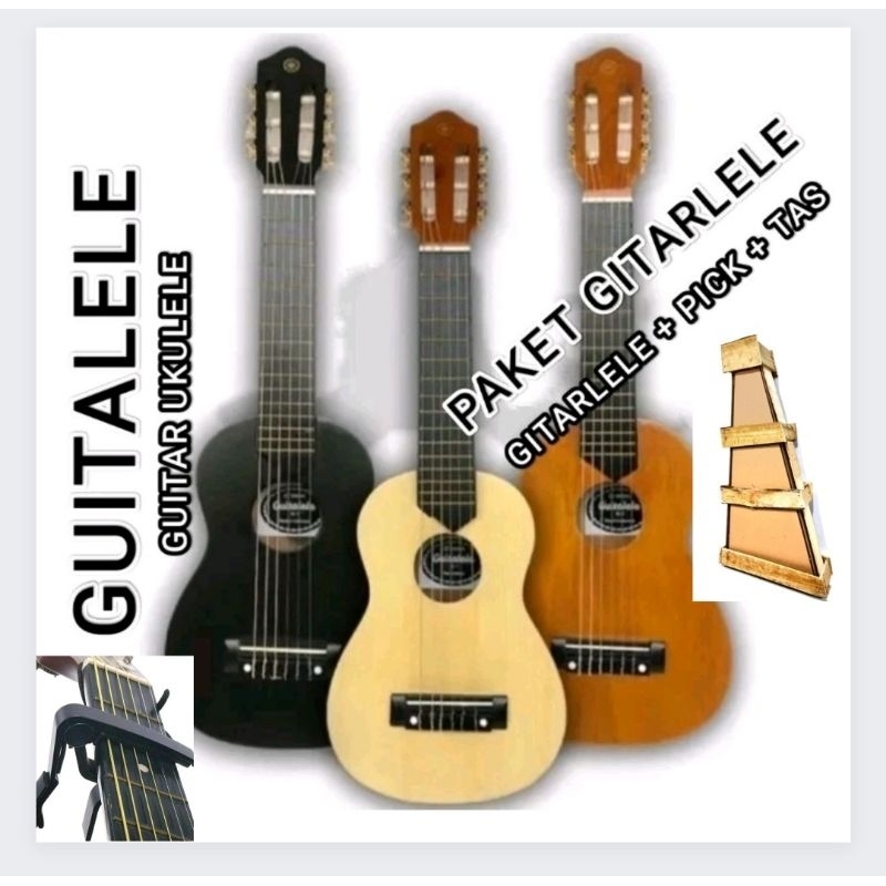 ACOUSTIC GUITARLELE PACKAGE */ ACOUSTIC NYLON 6-STRING GUITAR / NYLON 6-STRING UKULELE LELE GUITAR