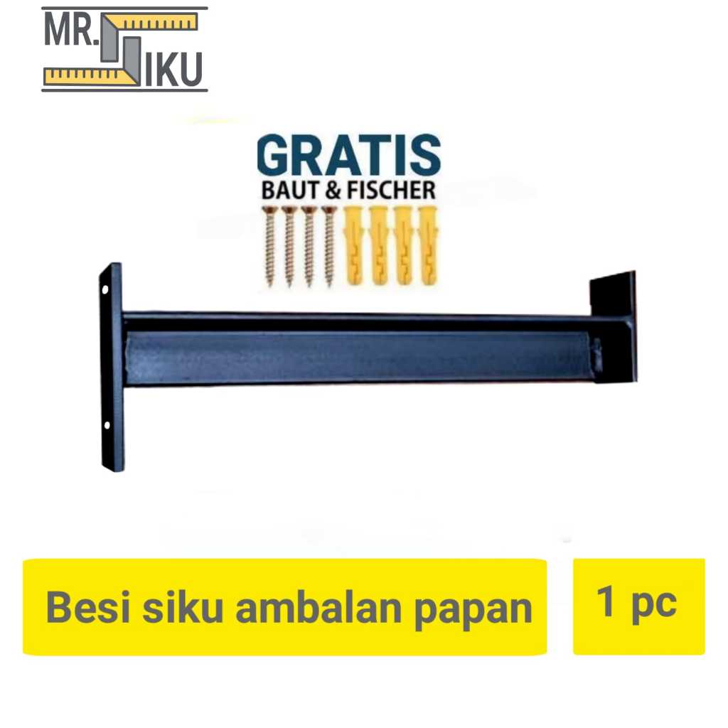 SIKU IRON ANGLE SHELF SUPPORT BOARD / WALL-MOUNTED ELbow / WOODEN SHELF