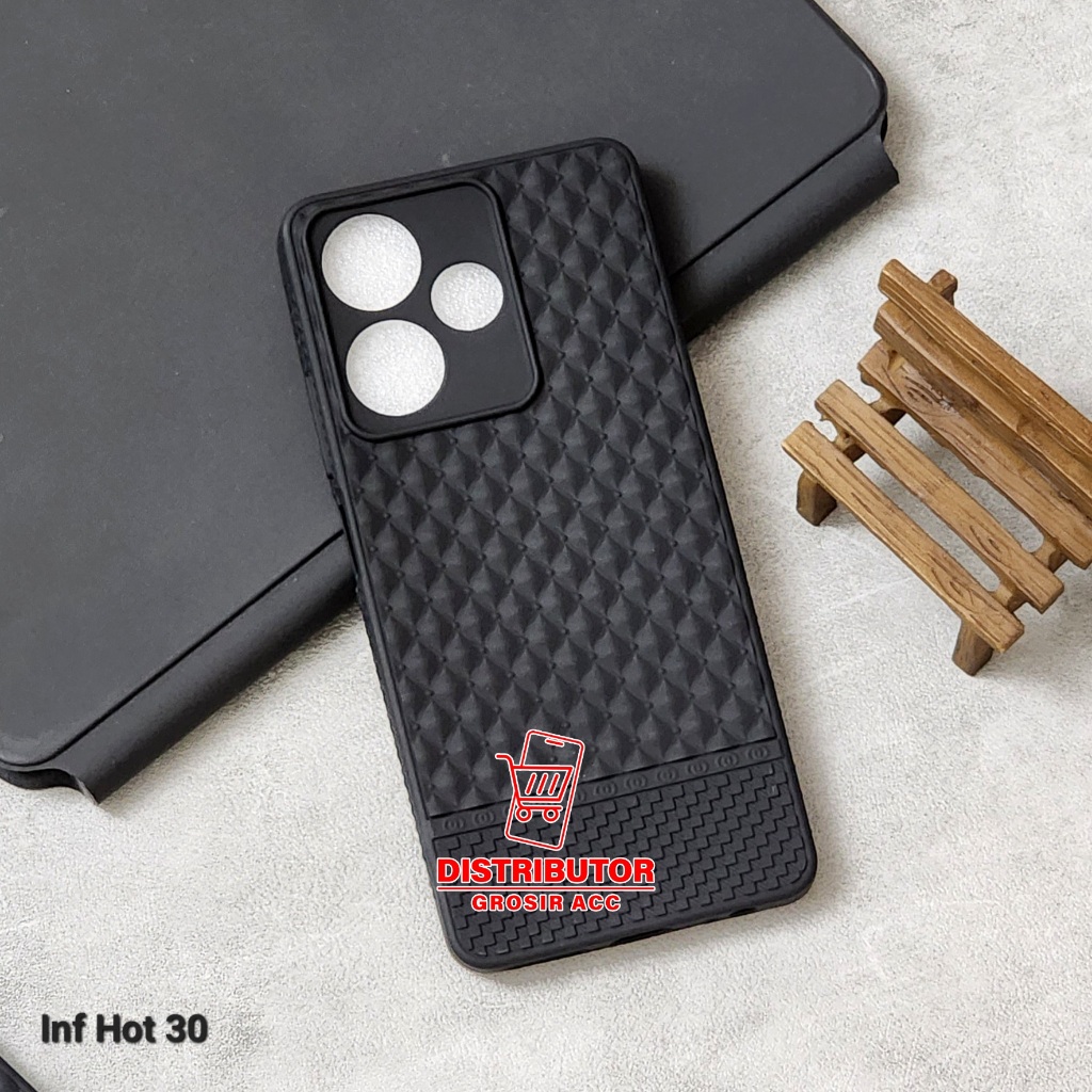 INFINIX HOT 30 CASE MACAROON 3D WOVEN CASE ANTI SLIP SOFT CASE INFINIX HOT 30