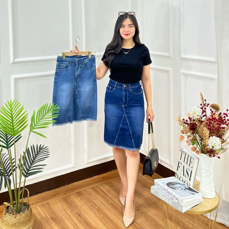 WOMENS JEANS SKIRT 6035 - 60351 || กระโปรงยีนส์ผู้หญิง || กระโปรงผู้หญิง