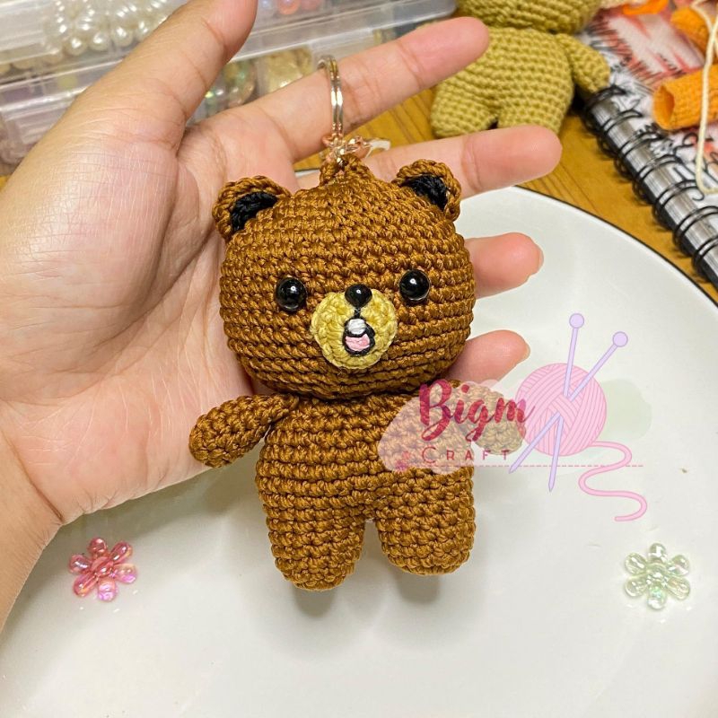 GUNDAN GOMDO LEE AMIGURUMI SERIE NCT DOLL | ตุ๊กตาถัก Gomdo Lee | พวงกุญแจถัก Lee Gomdo | ตุ๊กตาแฮจั