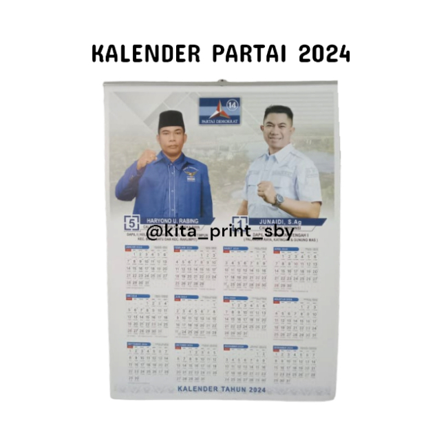 พิมพ์ CALEG CALENDAR ALL PARTIES ELECTION CALENDAR WALL CALENDAR 2025 ออกแบบที่กําหนดเองฟรี
