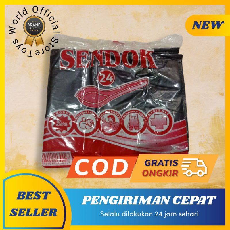 Hitam Black HD Crackle Plastic Bag Spoon Brand Size 24