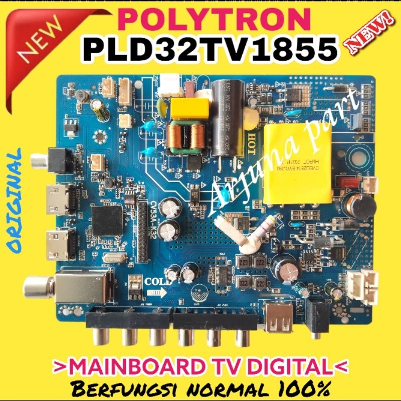 MESIN MB TV POLYTRON PLD32TV1855 / MAINBOARD TV POLYTRON PLD32TV1855 / MACHINE TV POLYTRON PLD32TV18