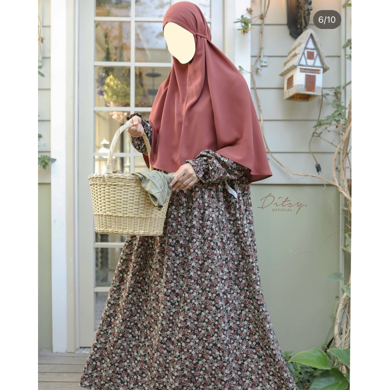 Ditsy CIELLE PITCHBLACK NIGHTGOWN