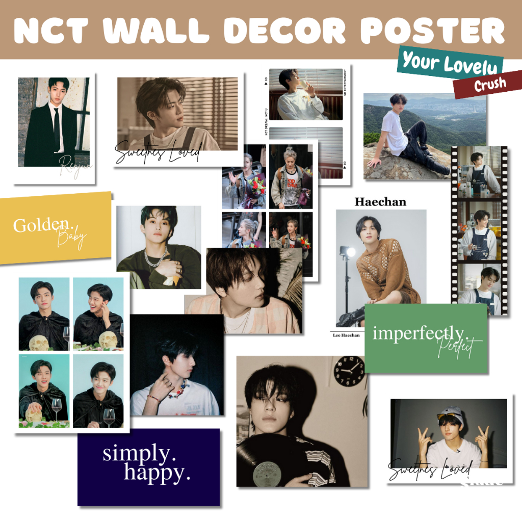 โปสเตอร์ติดผนัง NCT DREAM YOUR LOVELY CRUSH AESTHETIC KPOP IDOL