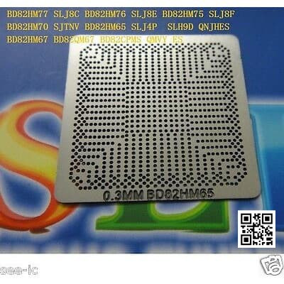 แม่พิมพ์ลายฉลุแผ่นความร้อนโดยตรง BD82HM65 HM67 HM70 HM76 HM77 SJTNV