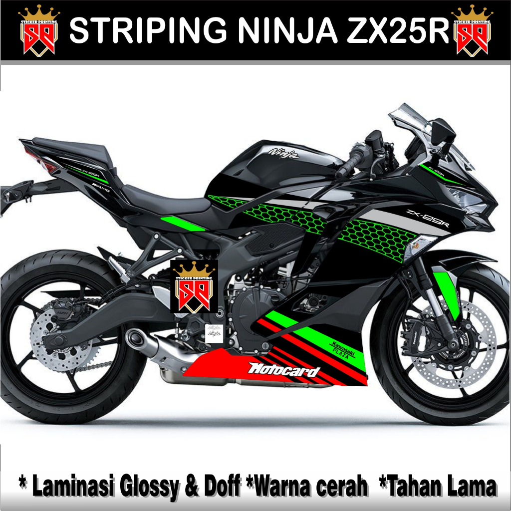 สติ๊กเกอร์ NINJA ZX25R Striping / KAWASAKI NINJA ZX25R-ZX 25R CARBON EDITION