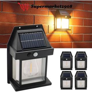 MODEL RUMAH Lampu Dinding Solar Interaction Wall Lamp Tenaga Surya Sensor