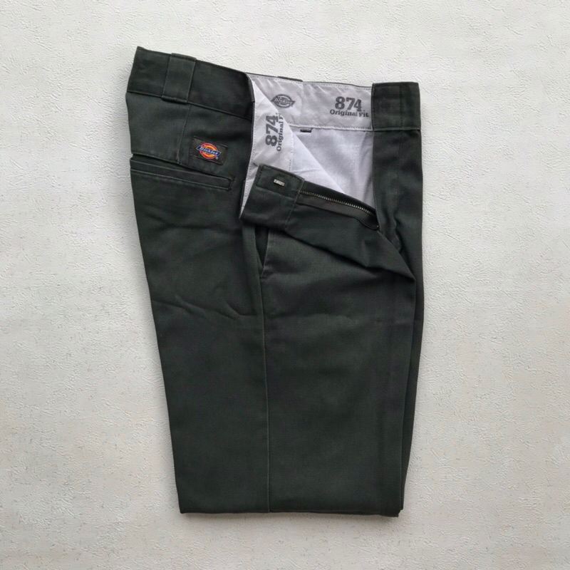กางเกงขายาว dickies 874 สีเขียวมะกอก