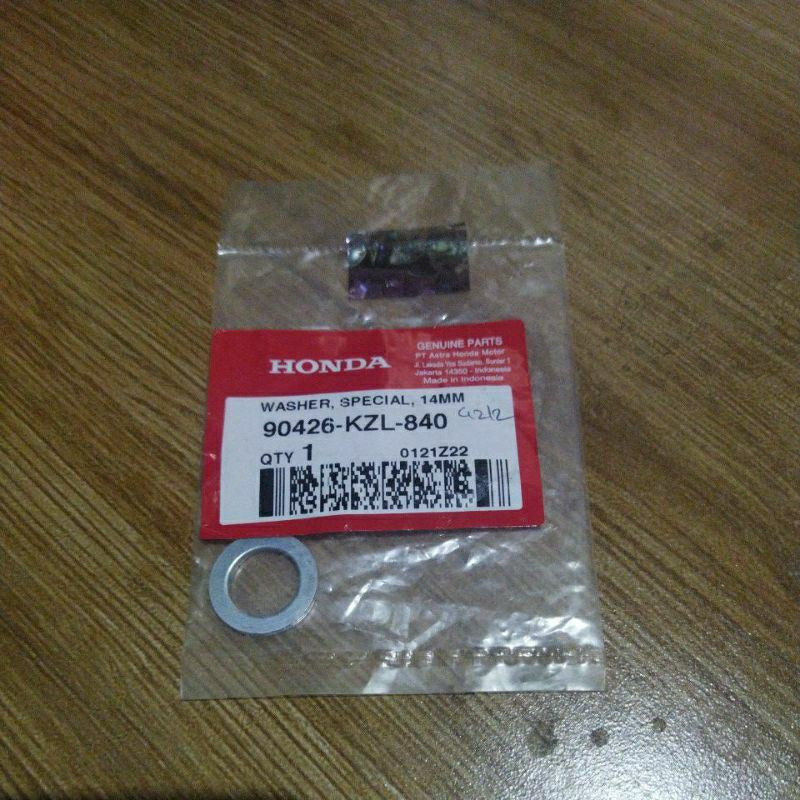 เครื่องซักผ้าพิเศษ 14mm - Beat fi, Scoopy fi, Vario fi 90426KZL840