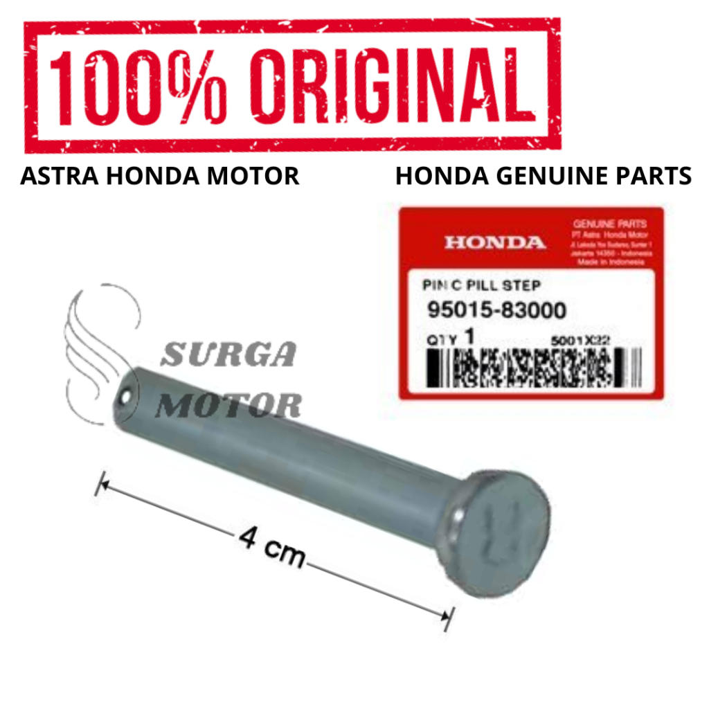 ด้านหลัง Footstep Nail Pin Beat CBR CB 150 Revo Supra X 125 Megapro Sonic Original Honda AHM 95015-8