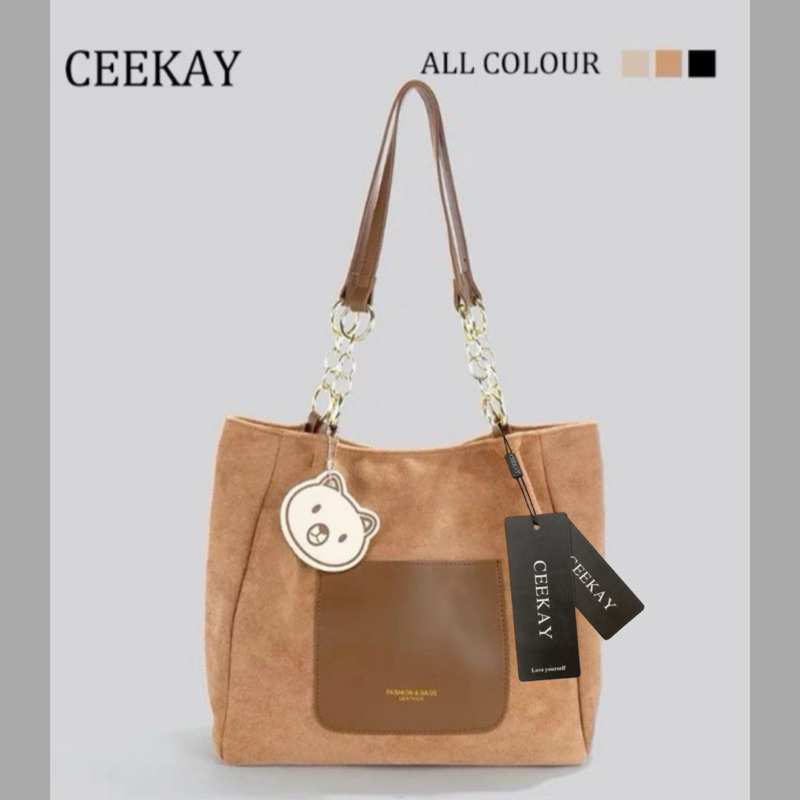 CEEKAY กระเป๋าโท้ทผู้หญิง VELVET CK003