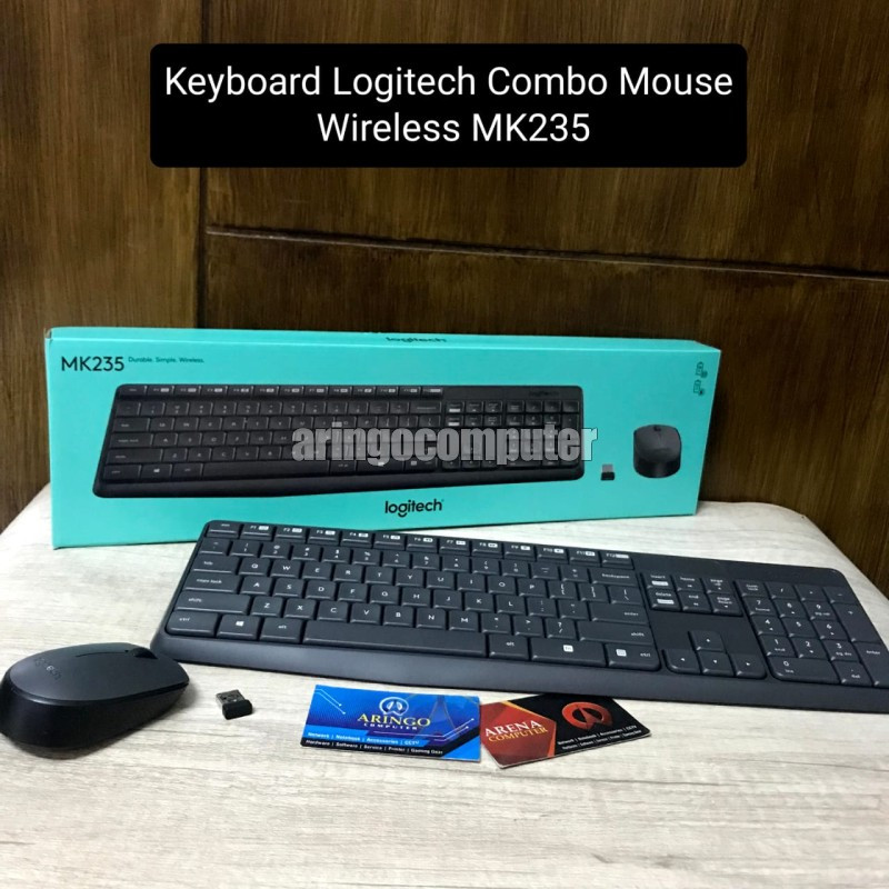 คีย์บอร์ดเมาส์ไร้สาย Logitech tech Combo MK235