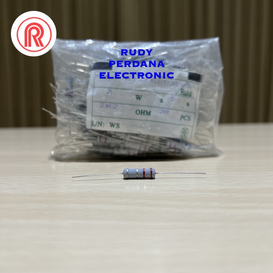 2 WATT 2W 5% 5 PERCENT 2.2OHM 2.2 OHM 2.2R 2R2 RESISTOR