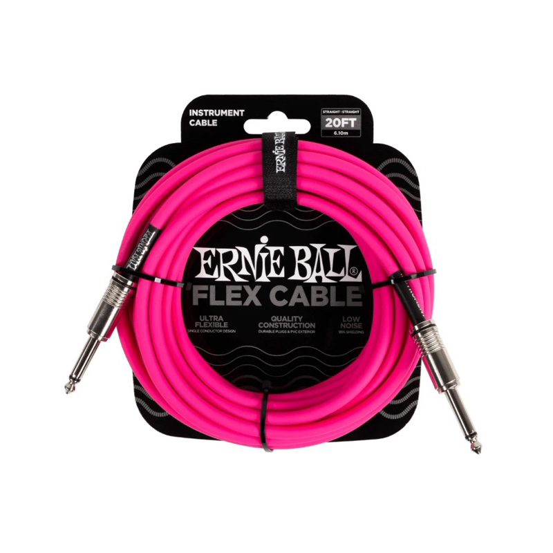 CABLE JACK ERNIE BALL 20FT 6 เมตร FLEX SERIES