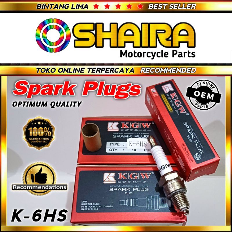 KGW K-6HS SPARK PLUG / D6HS SPARK PLUG / D6HA SPARK PLUG / C70 SPARK PLUG / S90Z SPARK PLUG / ORIGIN