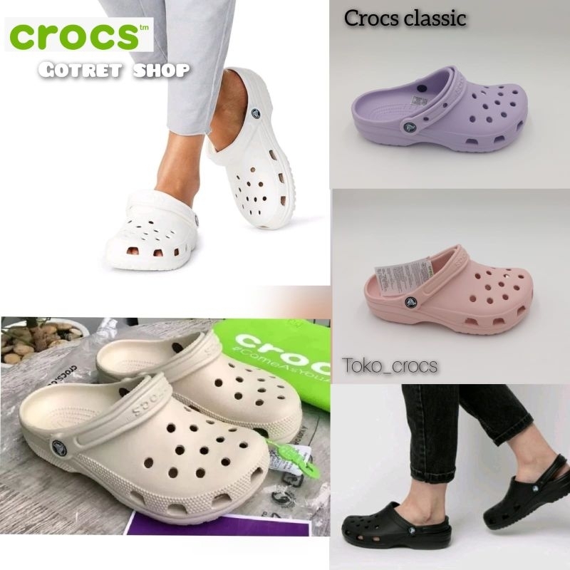 Crocs Clog Classic Sandals / รองเท้าแตะผู้ชาย Crocs / รองเท้าแตะผู้หญิง Crocs Clog Classic