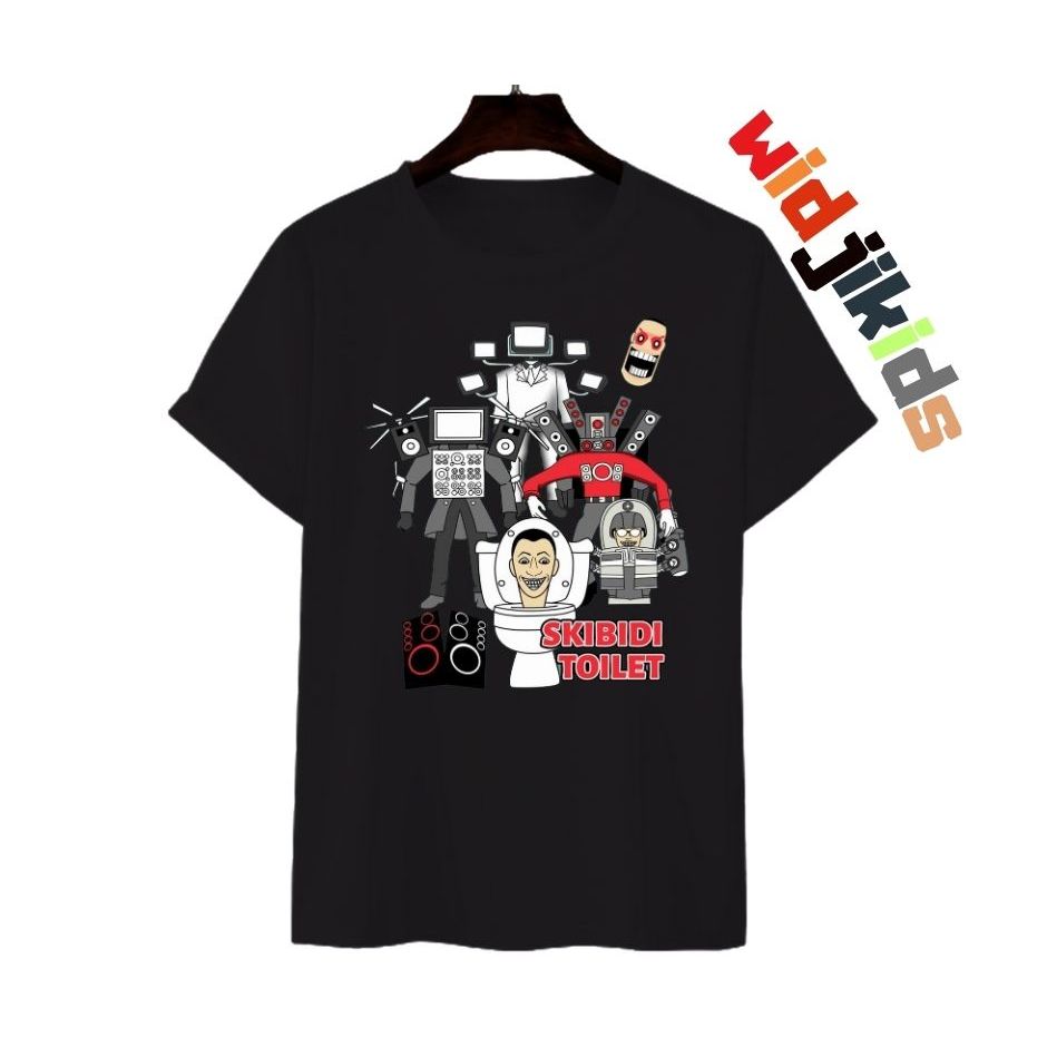 Skibidi Titan Cameraman เสื้อยืดเด็ก (2-10 ปี) เด็กผู้หญิง / เด็กชายการ์ตูน SKIBIDI TOILET Titan Cam