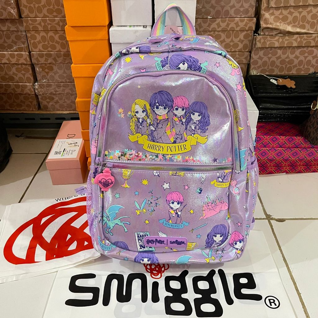 Smiggle HARRY POTTER Backpack ฟรีพลาสติก SMIGGLE