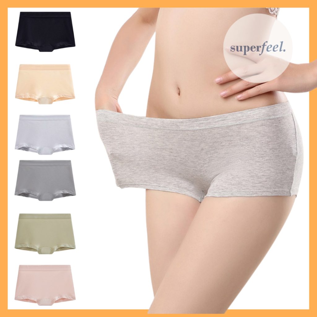 KATUN SFL BOXER CD WOMEN 2 IN 1 PURE COTTON ชุดชั้นในสตรีผ้าฝ้ายเต็ม KATOK SEMPAK BOXER TEENS ผู้ใหญ่สี CANGCUT KANCUT ผู้หญิง 215