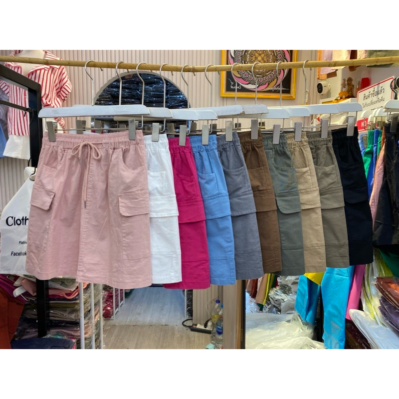 READY PREEYA 5562 MINI LINEN IMPORT SKIRT BANGKOK PREEYA CLOSET