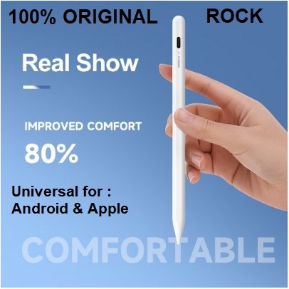 ปากกาสไตลัสทั่วไป Rock B05 Capacitive Active Stylus สําหรับ Android iOs