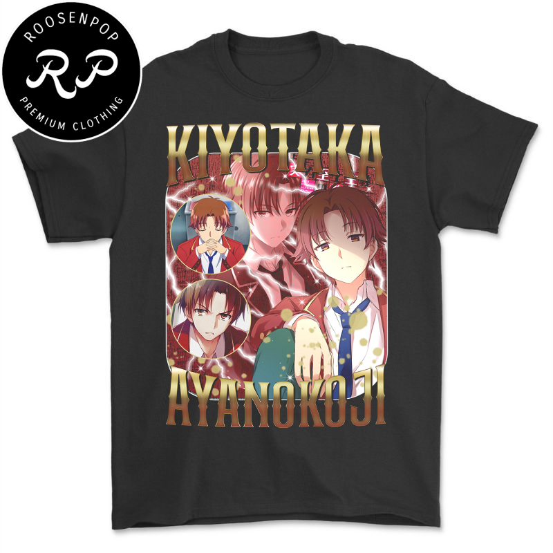 Kiyotaka Ayanokoji Classroom Elite อะนิเมะเสื้อยืดอะนิเมะเสื้อยืด Standard Distro