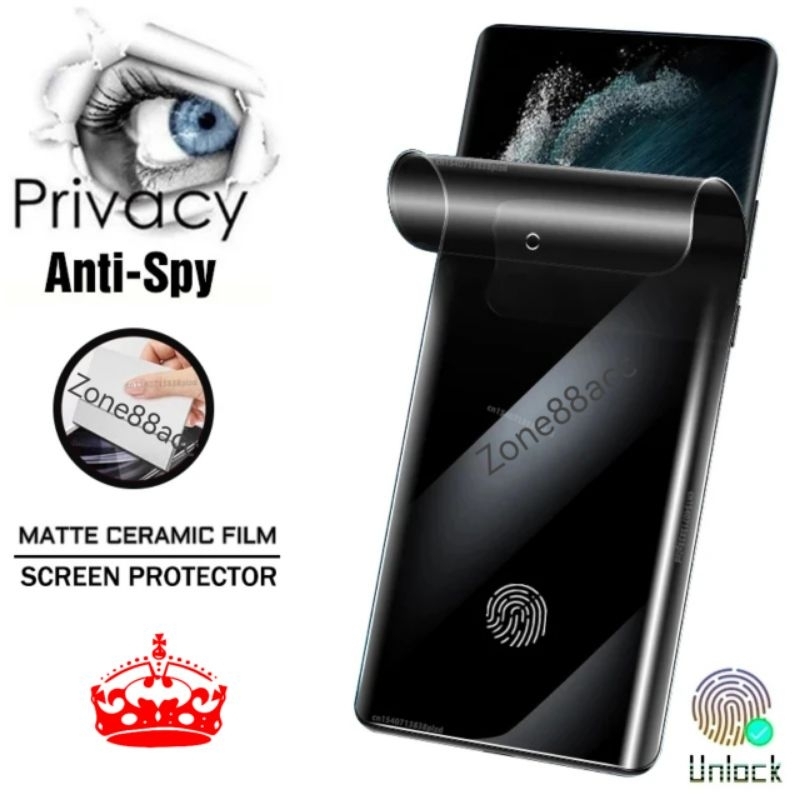 Layar เซรามิค สอดแนม เคลือบด้าน samsung Galaxy Note 8 9 10 plus pro ป้องกันรอยขีดข่วน กระจกนิรภัย ป้องกันหน้าจอ Hp ป้องกันหน้าจอ