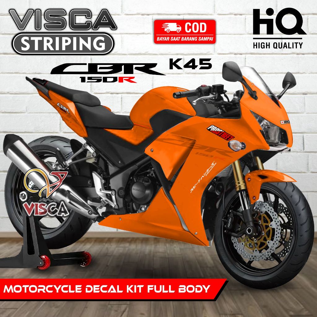LOKAL Local CBR 150R K45 Decal - Local CBR 150R K45 Sticker - Local CBR 150R K45 Decal Full Body - L