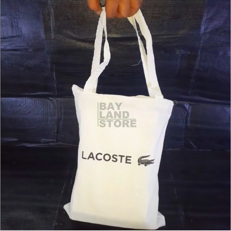 Lacoste กระเป๋าโท้ท มีซิป 35x25