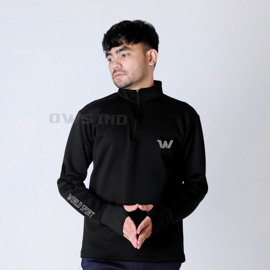 OWS IND เสื้อแจ็คเก็ตกีฬากีฬาครึ่งซิปสําหรับผู้ชายและผู้หญิง/เสื้อแจ็คเก็ตวิ่งสปอร์ตครึ่งซิปสําหรับผ