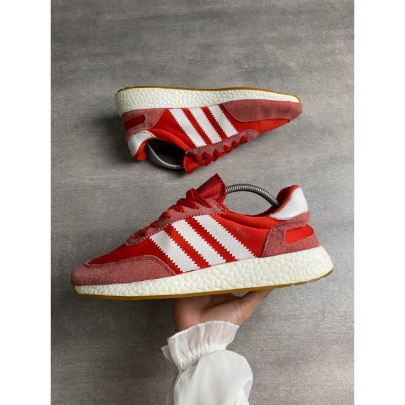 Adidas iniki สีแดงขาว