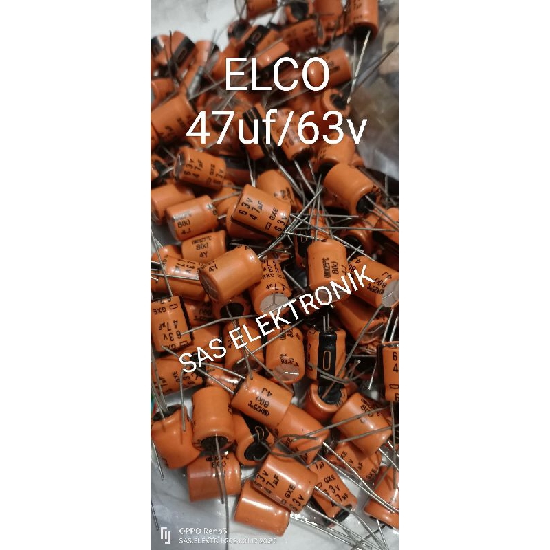 ELCO C 47UF/63V 47 uf/63 v 47/63