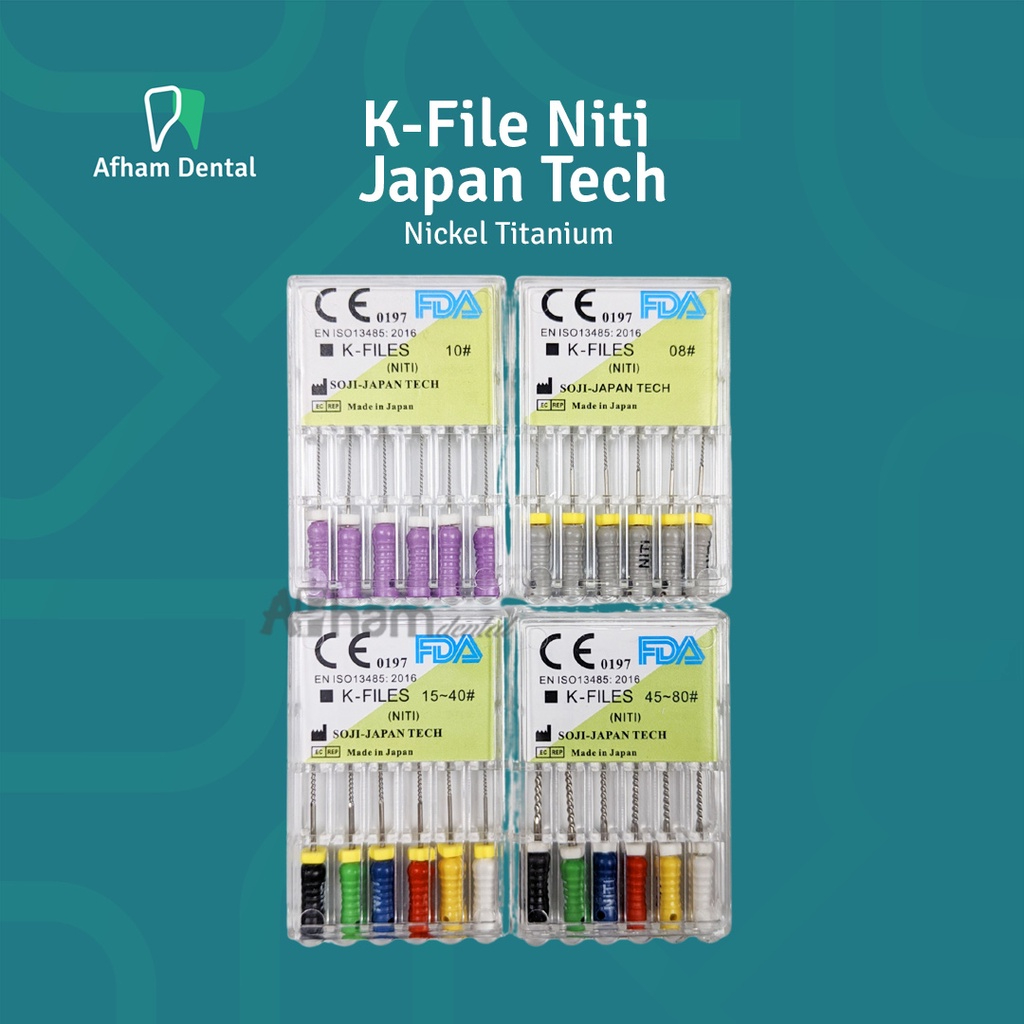 ทันตกรรม NITI KFILE K-FILE NITI NICKEL TITANIUM ENDO FILE SOJI -08 10 15 15-40 45-80