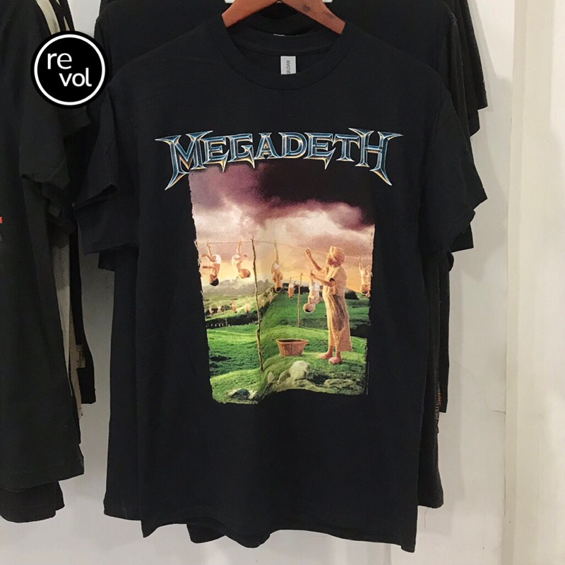 เสื้อยืด ลาย Megadeth OFFICIAL BAND YOUTHANASIA (ของแท้ MERCHANDISE)