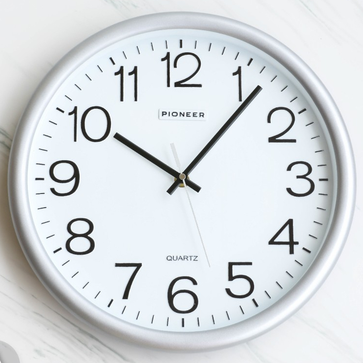 Mesin นาฬิกาแขวนผนัง Pioneer PT 2152 เส้นผ่าศูนย์กลาง 32.5 ซม. นาฬิกาควอตซ์ติดผนัง พร้อมสี doff หรูหรา เครื่องทนทาน พร้อมส่ง 2 สี