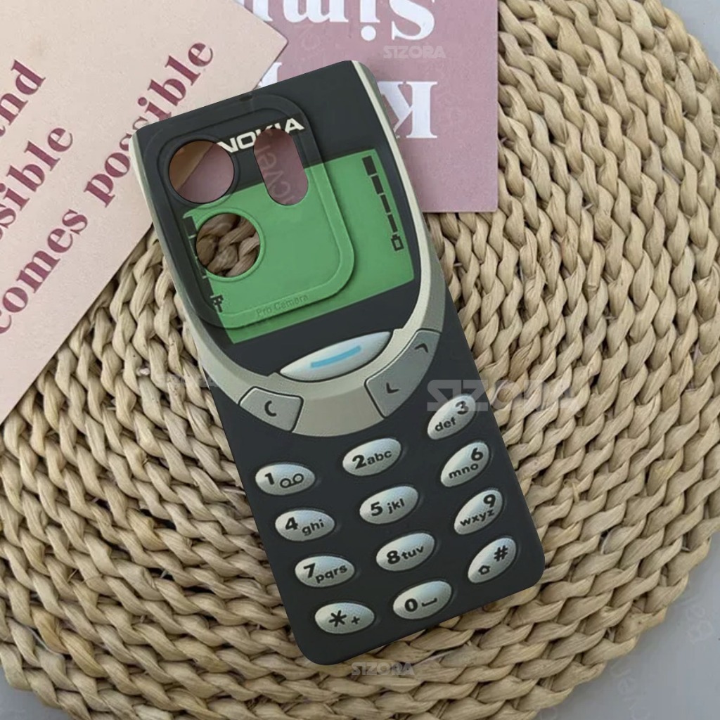 HP Softcase Pro Camera Case สําหรับ Infinix Zero 30 4G ล่าสุด 2024 - HP74 - Vintage Phone Image Sili