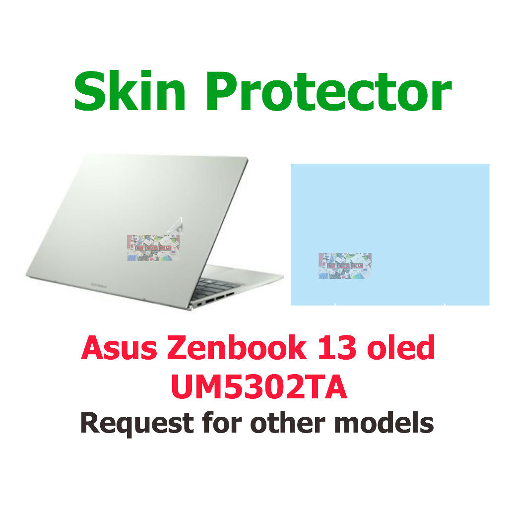 การ์ดป้องกันผิว สําหรับ Asus Zenbook 13 oled UM5302TA