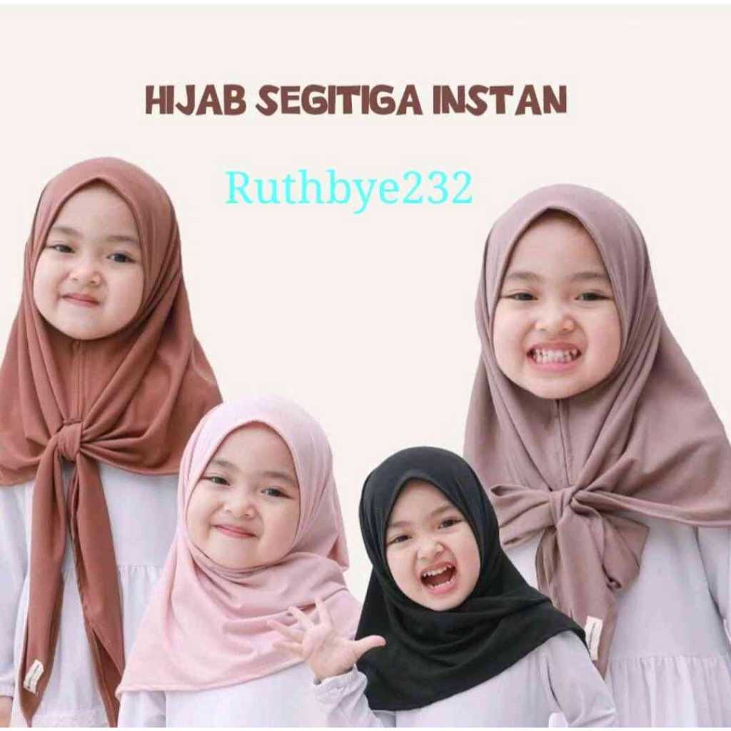 เด็ก INSTANT TRIANGLE HIJAB (1-9 ปี) / CHILDRENS INSTANT HIJAB / PREMIUM CHILDRENS SCUBA