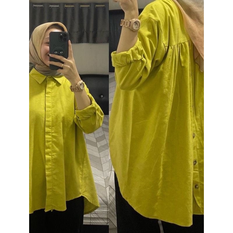 KEMEJA Rika top naura shirt top เสื้อ karina