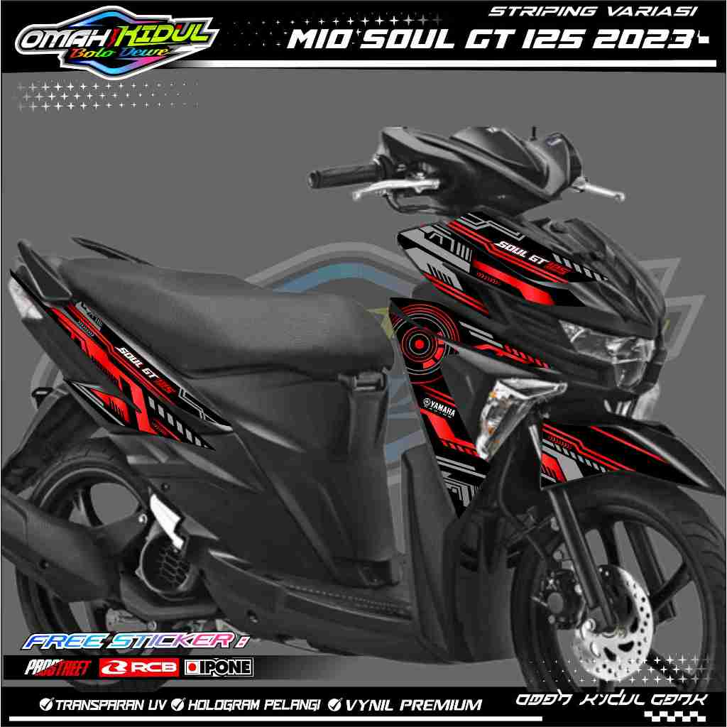 STRIPING VARIATIONS YAMAHA MIO SOUL GT 125 2023 / สติ๊กเกอร์ LIST MOTORCYCLE YAMAHA MIO SOUL GT 125