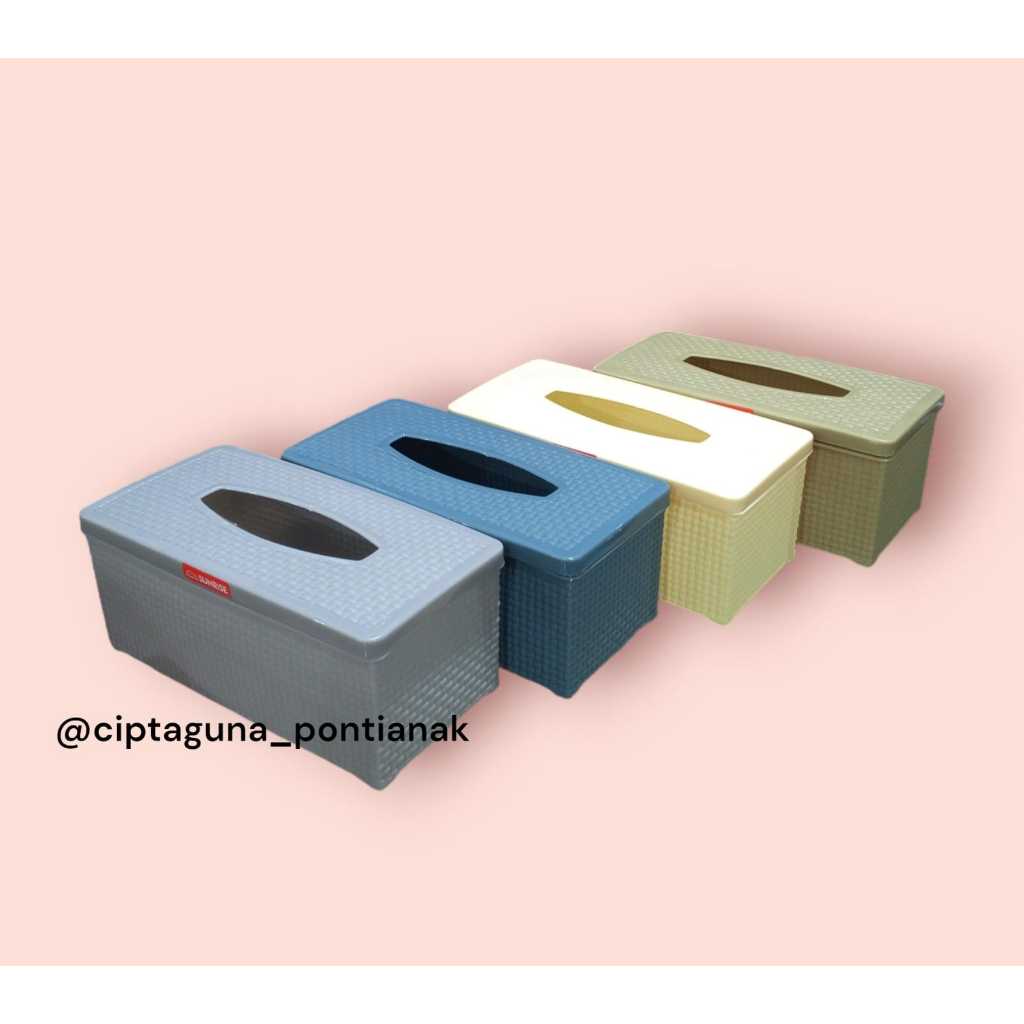 RATTAN TISSUE HOLDER / RECTORANGLE TISSUE HOLDER / TISSUE BOX - !!