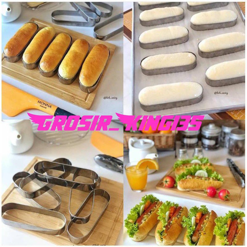 12 ชิ้น โครมาโลนี ที่ตัดขนมปังเบอร์เกอร์/ที่ตัดขนมปังกลม/แม่พิมพ์เค้กสแตนเลส 10/11/12/13/14/15/16 ขนาด 1 โหล 12 ชิ้น