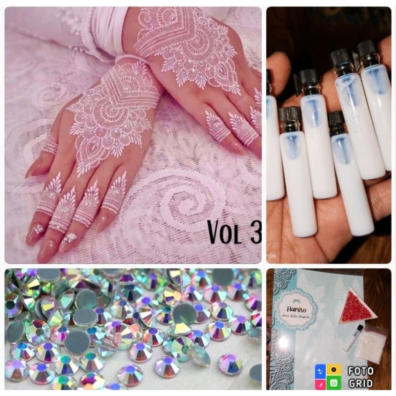 HENNA TATTOO อัญมณี GLITTER GLUE