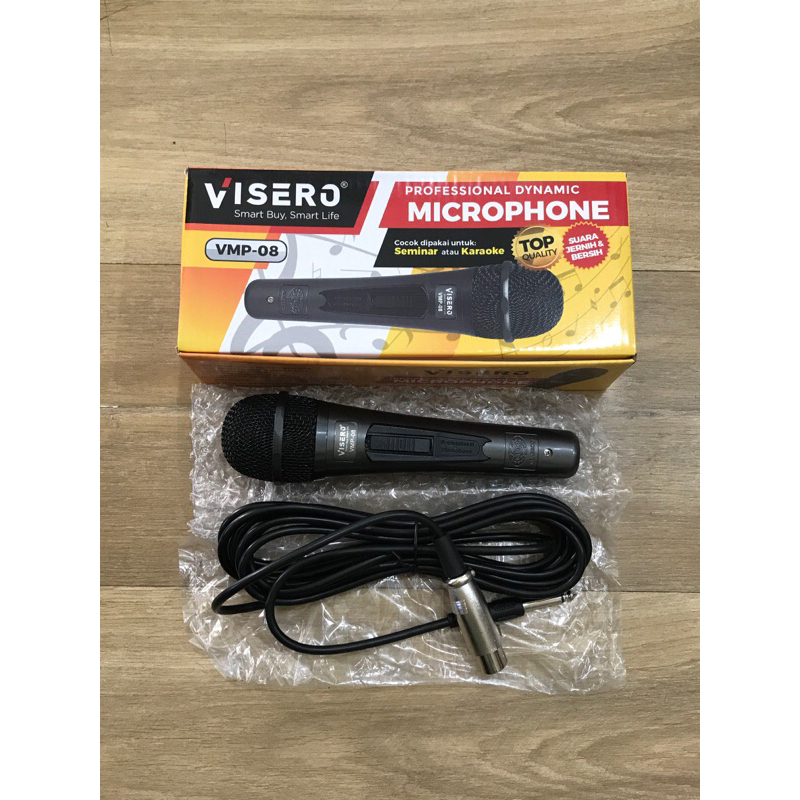 Visero Cable Microphone Mic / ไมโครโฟน Karoke เสียงคมชัด